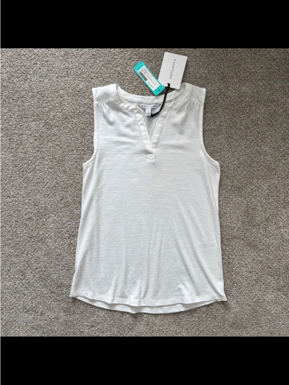 41 Hawthorn Zariyah split neck tank top xs NWT